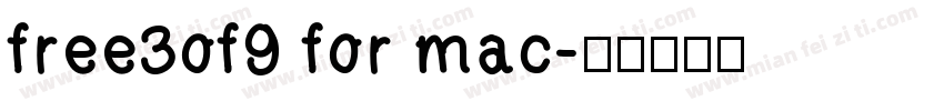 free3of9 for mac字体转换